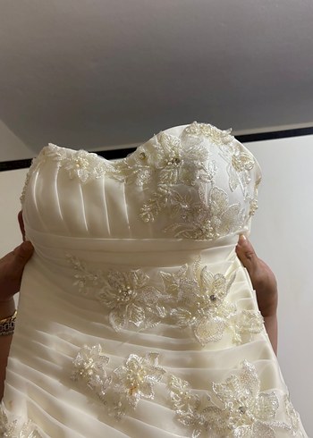 straplez gelinlik ve nişanlık - Görsel 3