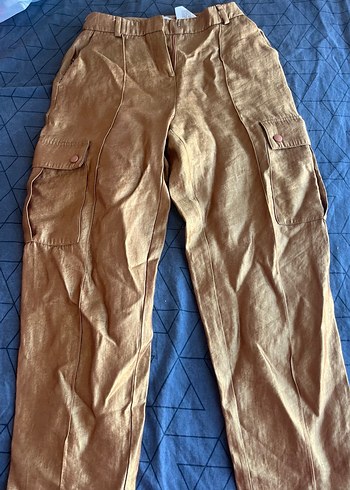 Bej Vintage Tarz İpekyol Basic Pantolon - Görsel 3