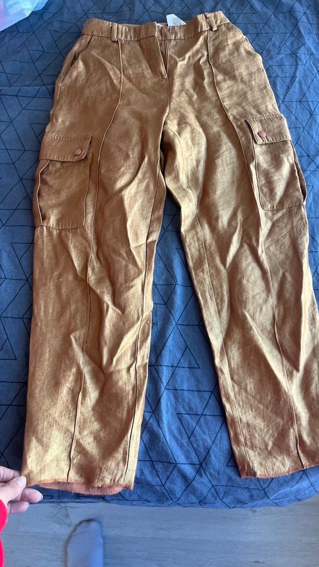 Bej Vintage Tarz İpekyol Basic Pantolon - Görsel 2