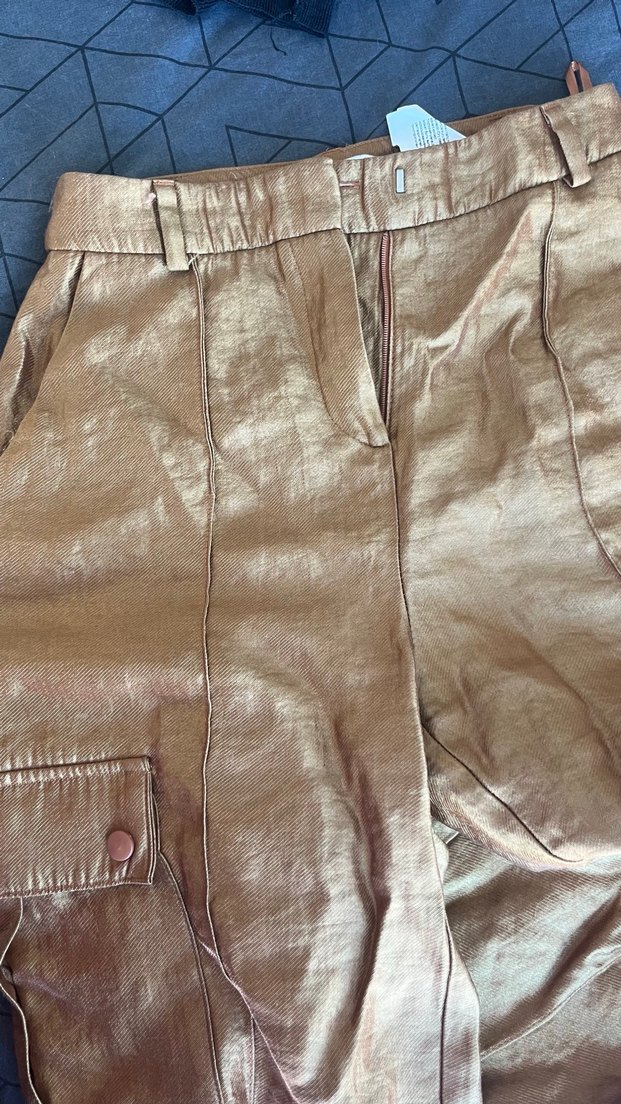 Bej Vintage Tarz İpekyol Basic Pantolon - Görsel 4