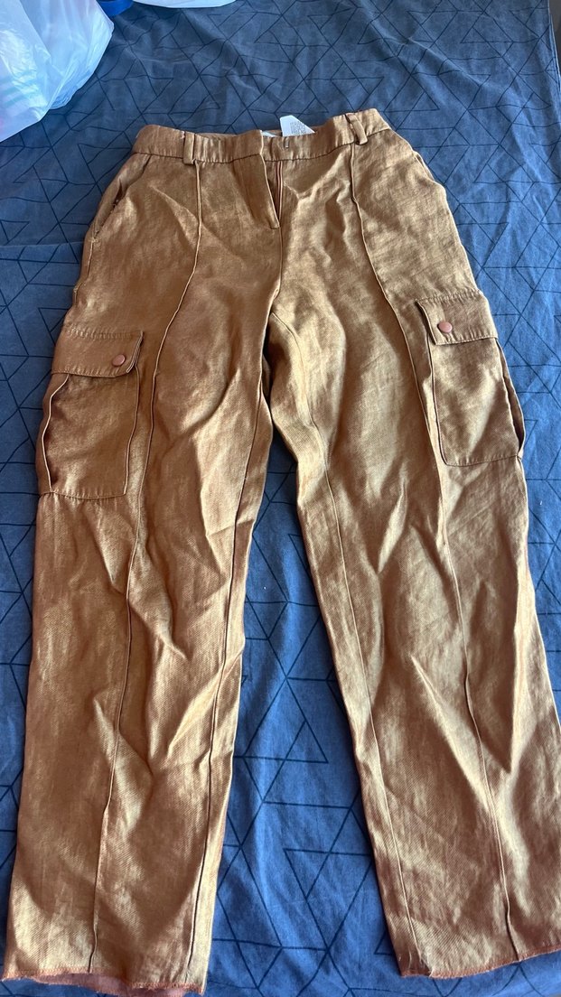 Bej Vintage Tarz İpekyol Basic Pantolon - Görsel 3