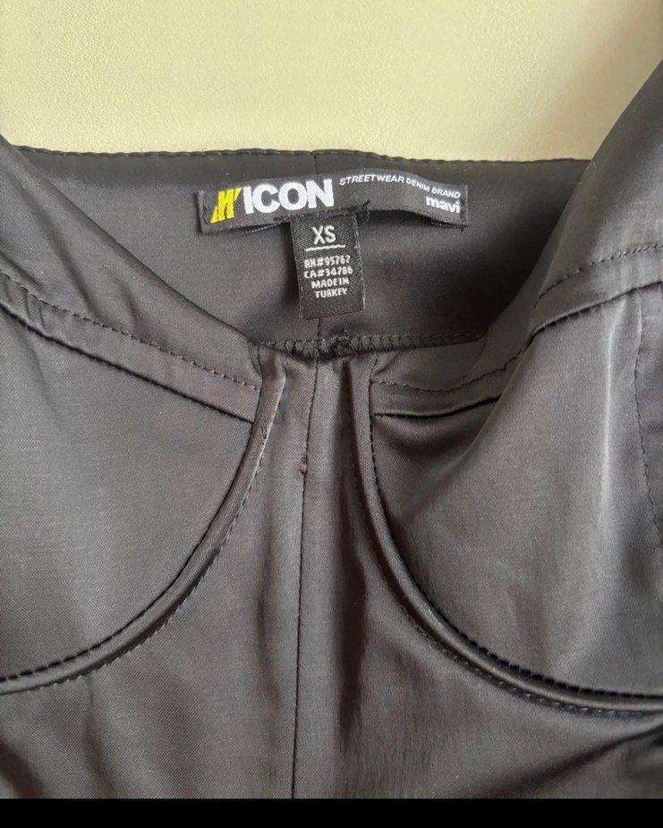 Siyah saten tulum - Görsel 4