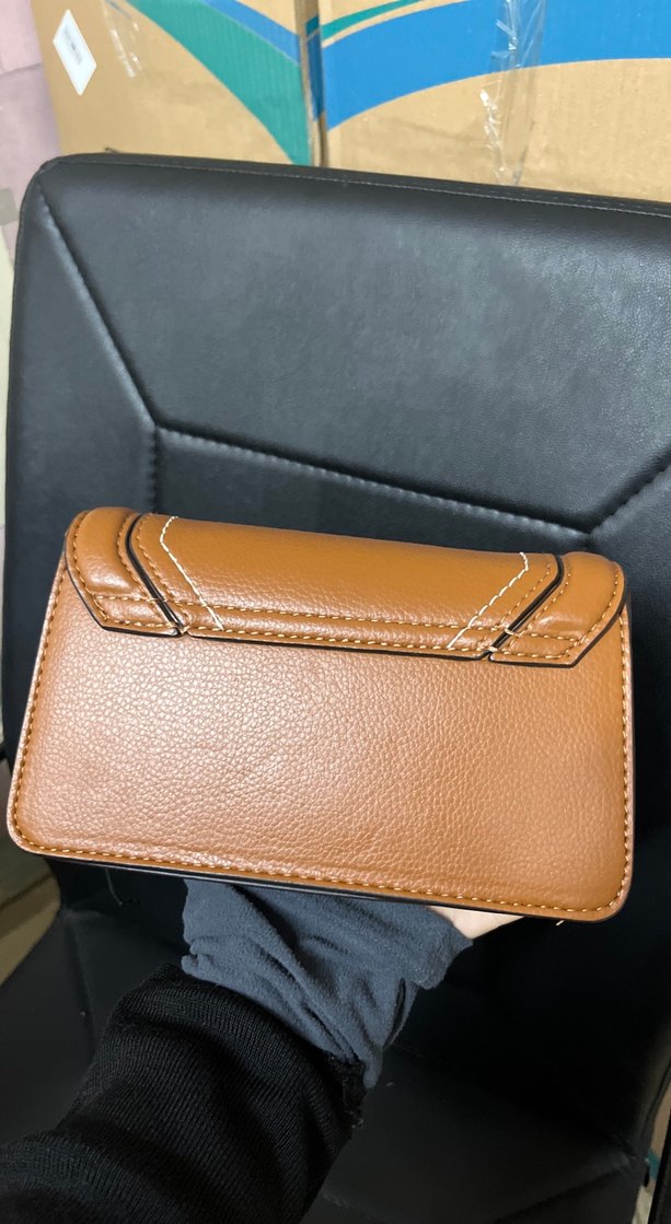 Stradivarius Kahverengi Deri Tokalı Kadın Çanta - Görsel 2