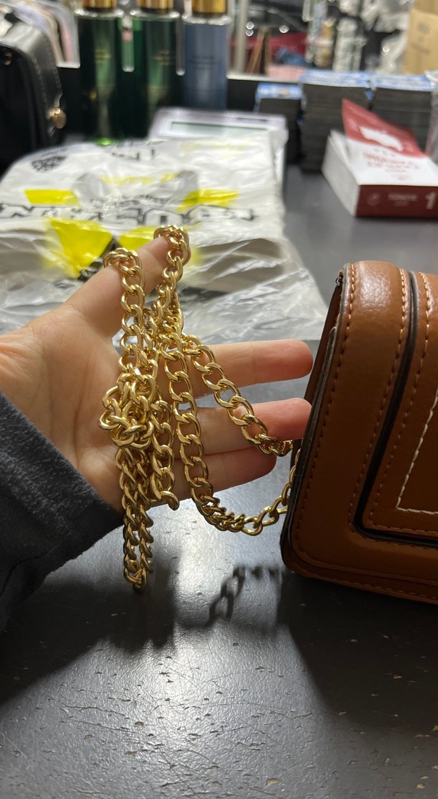 Stradivarius Kahverengi Deri Tokalı Kadın Çanta - Görsel 4