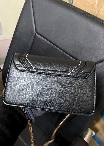 Stradivarius Siyah Deri Tokalı Kadın Çanta - Görsel 3