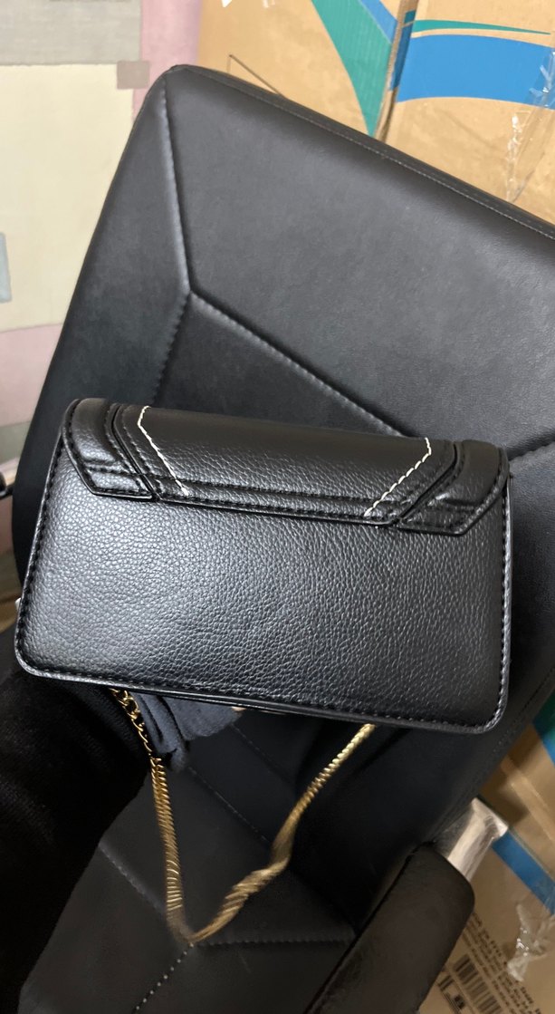 Stradivarius Siyah Deri Tokalı Kadın Çanta - Görsel 3