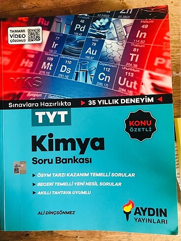 Aydın Yayınları TYT Kimya Soru Bankası (Konu Özetli)