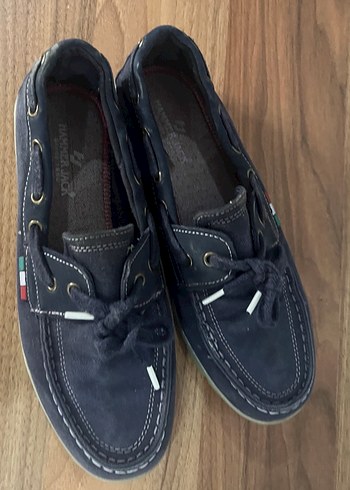 Koyu Mavi Erkek Süet Loafer Ayakkabı