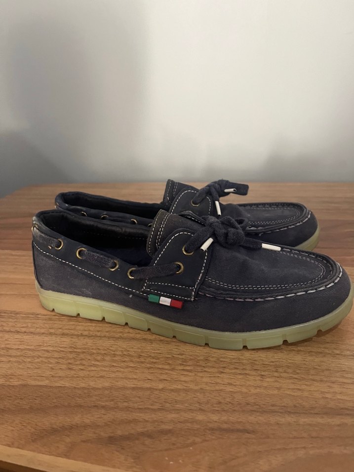 Koyu Mavi Erkek Süet Loafer Ayakkabı - Görsel 2