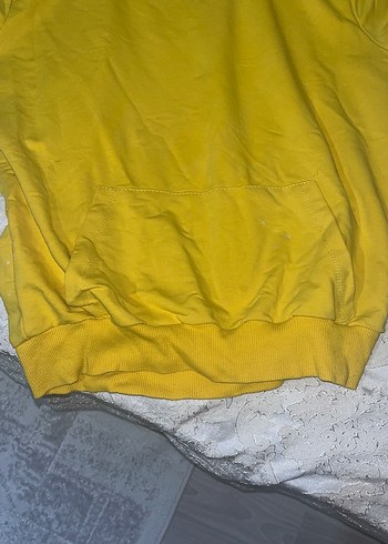 Diğer Sarı Kapüşonlu Kadın Sweatshirt