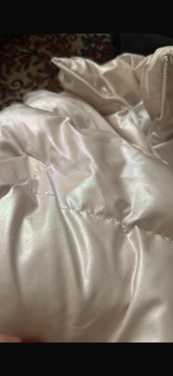 Beyaz Fermuarlı Kadın Suni Kumaş Yelek - Görsel 2