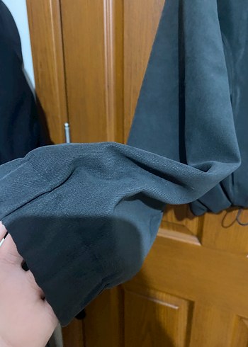 Siyah Fermuarlı Kadın Street Wear Ceket - Görsel 3