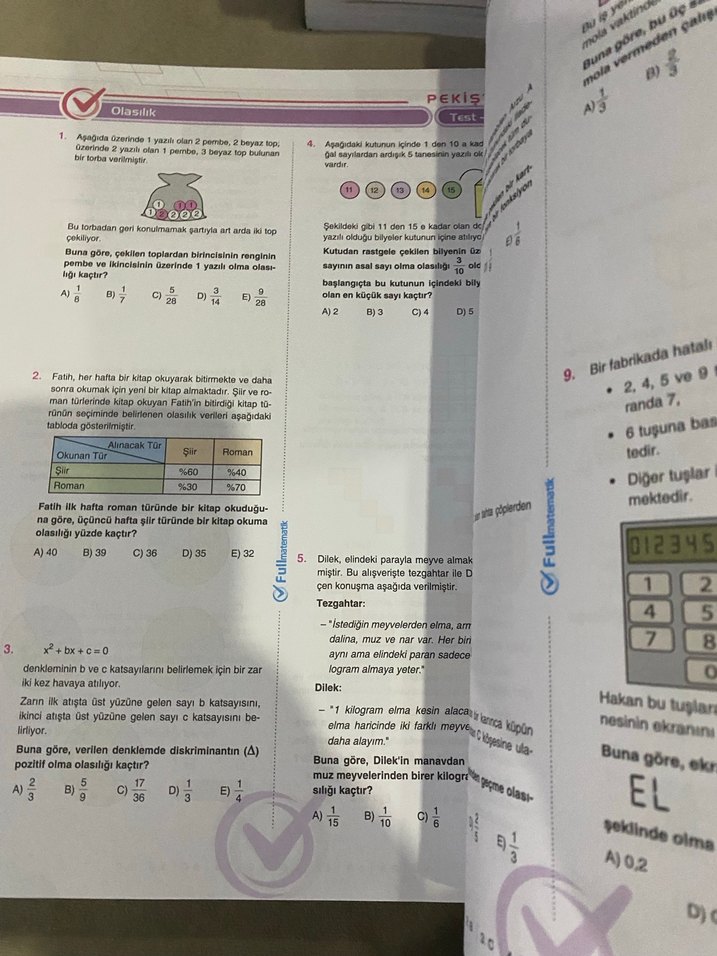 Full Matematik Tyt soru bankası sıfırdır - Görsel 3