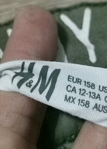 H&M HM haki kot pantalon 2 kez giyildi