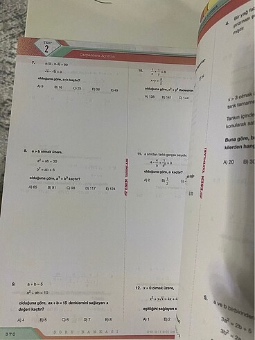 Esen yayınları Tyt Matematik soru bankası sıfırdır - Görsel 3