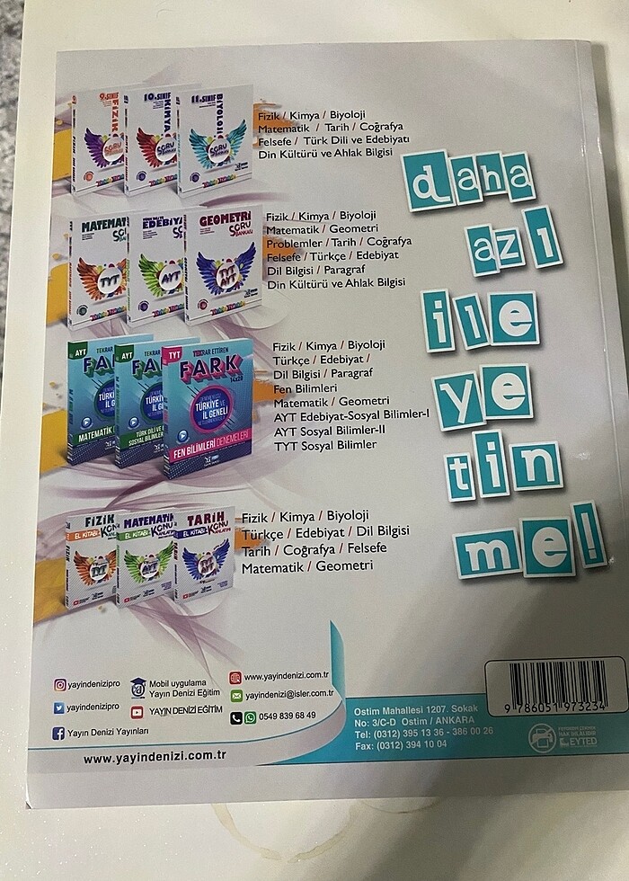 Yayın Denizi 11 sınıf biyoloji soru bankası - Görsel 2