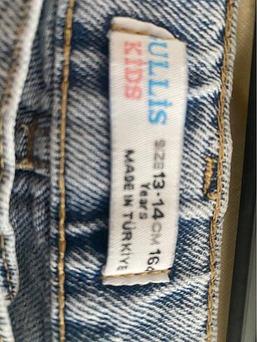 Diğer Gullis kıds mavi bol paça denim 13 14 yaş temizdir
