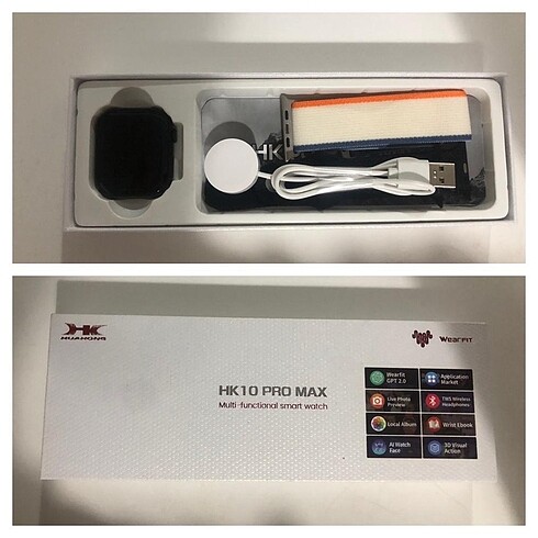 HK 10 Pro Max Akıllı saat sıfır yeni üründür hiç kullanılmamıştı
