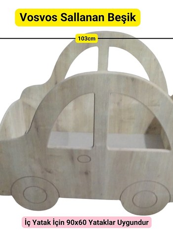 Vosvos Sallanan Beşik 1. sınıf mdf 90*60 cm