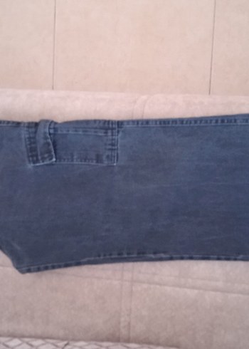 Gri Loose Fit Midi Kadın Kot Pantolon - Görsel 6