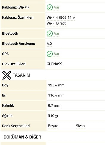 Samsung Galaxy Tab 3 Lite SM-T113 Tablet 2 çekirdekli - Görsel 7