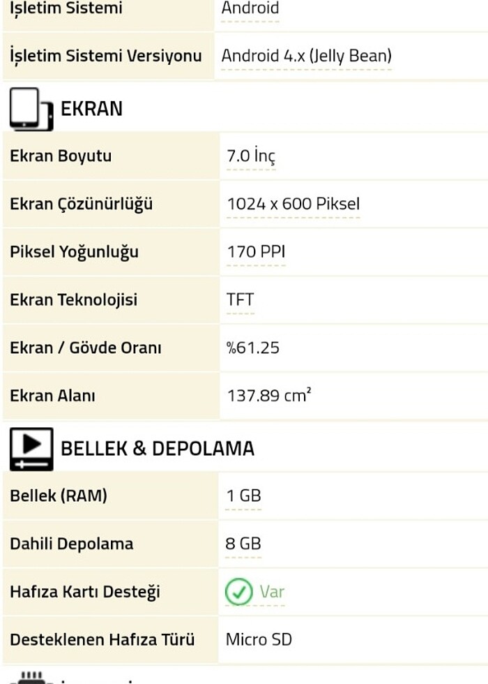 Samsung Galaxy Tab 3 Lite SM-T113 Tablet 2 çekirdekli - Görsel 5