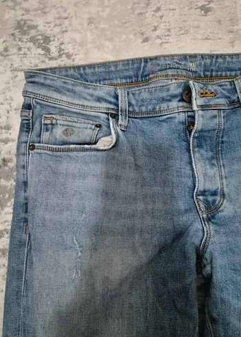 Erkek Mavi Denim Regular Fit Jean - Görsel 5
