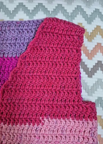 Renkli Örgü Kız Çocuk Süveter - Görsel 4