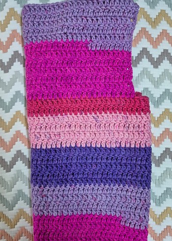 Renkli Örgü Kız Çocuk Süveter - Görsel 3