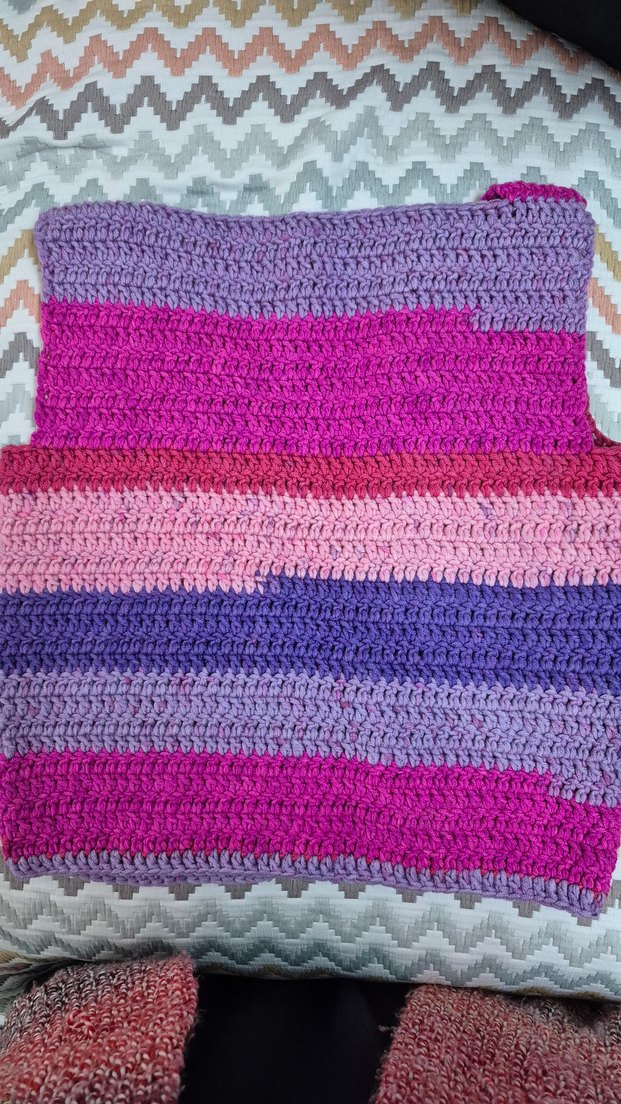 Renkli Örgü Kız Çocuk Süveter - Görsel 2