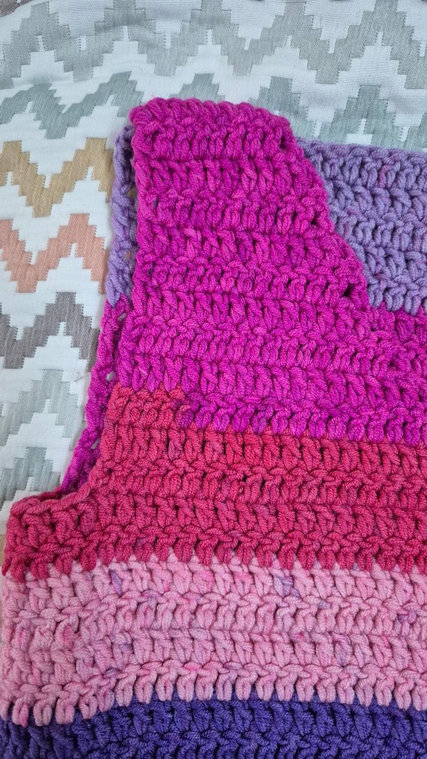 Renkli Örgü Kız Çocuk Süveter - Görsel 5