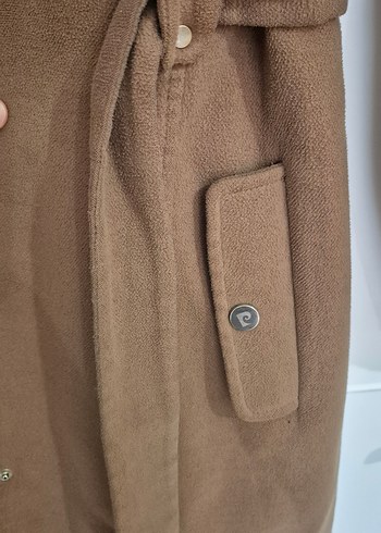 Kürklü kahve rengi kaban - Görsel 8