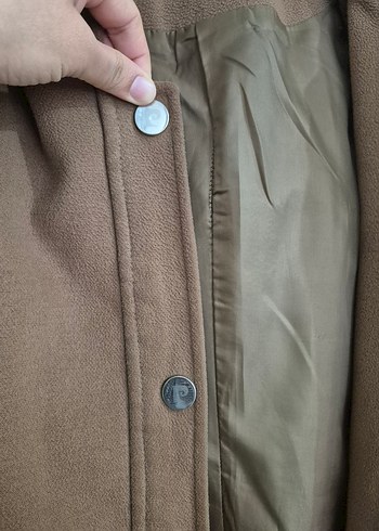 Kürklü kahve rengi kaban - Görsel 7