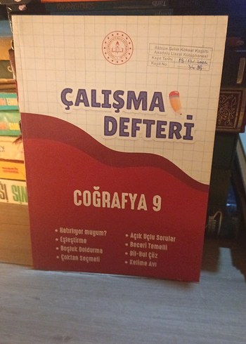 Coğrafya 9 Çalışma Defteri - Beceri Temelli