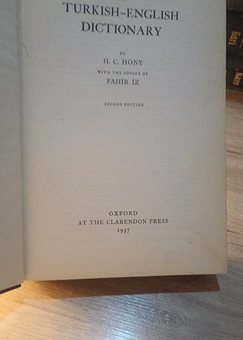 A TURKİSH -ENGLİSH DICTONARY/H.C. HONY - Görsel 6