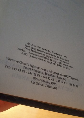 Türkçe-Almanca Sözlük - Karl Steuerwald - Görsel 7