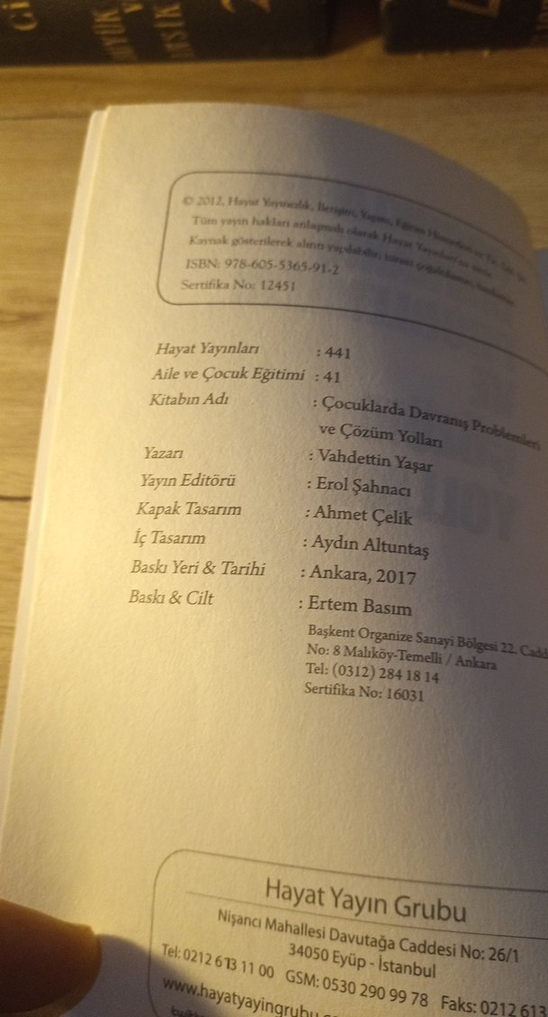 Çocuklarda Davranış Problemleri ve Çözüm Yolları/VAHDETTİN YAŞAR - Görsel 3