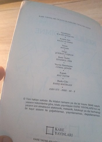 Beydaba Kelile ve Dimne Kitabı - Görsel 4