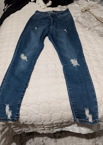 Kadın Mavi Denim Pantolon
