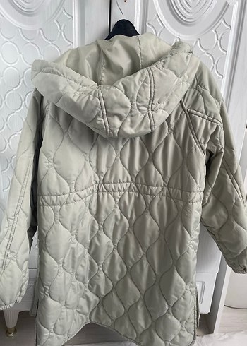 LC Waikiki Gri Düğmeli Midi Kadın mont