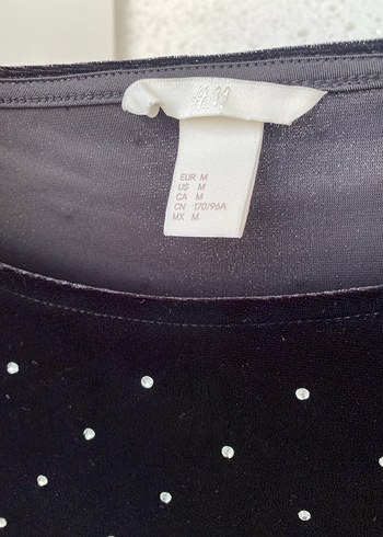 Siyah Taşlı Kadife Kadın Bluz - Görsel 2