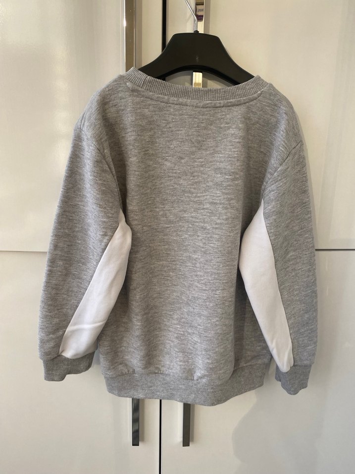 Gri Erkek Çocuk Rahat Kesim Eşofman Takımı - Görsel 4