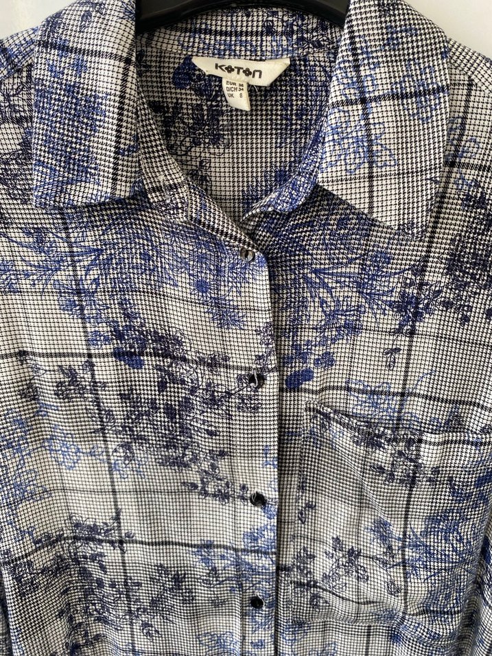 Koton Uzun Kollu Kadın Gömlek - Görsel 5