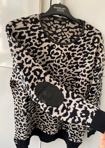 Leopar desenli kazak - Görsel 4