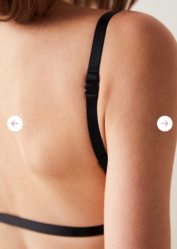 Penti Siyah Dolgusuz Straplez Sütyen - Görsel 4