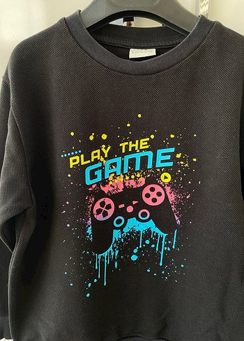 Siyah Renkli Erkek Çocuk Sweatshirt - Görsel 3