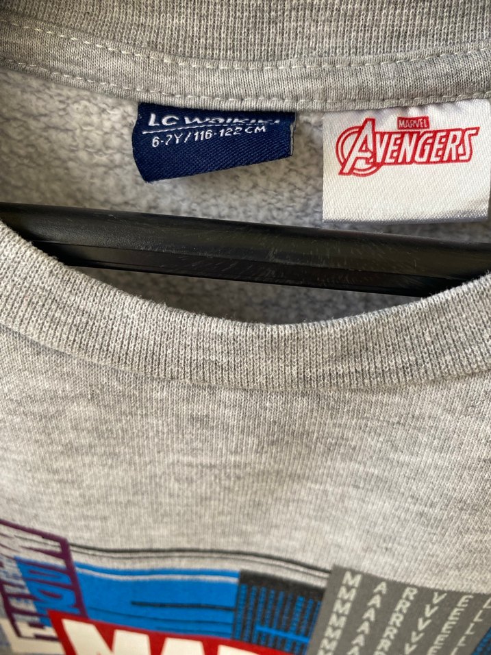 Marvel Baskılı Gri Erkek Çocuk Sweatshirt - Görsel 3