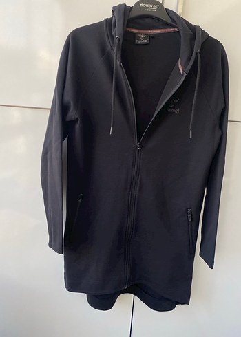Siyah Kapüşonlu Fermuarlı Kadın Ceket - Görsel 3