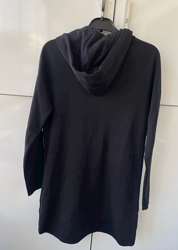 Siyah Kapüşonlu Fermuarlı Kadın Ceket - Görsel 5