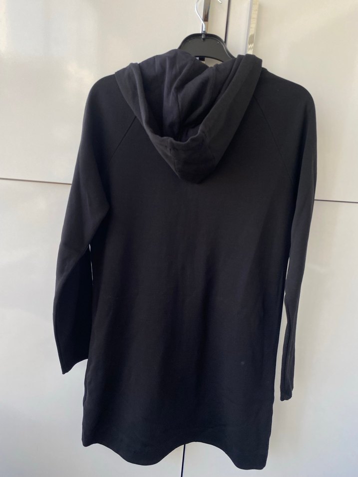 Siyah Kapüşonlu Fermuarlı Kadın Ceket - Görsel 5